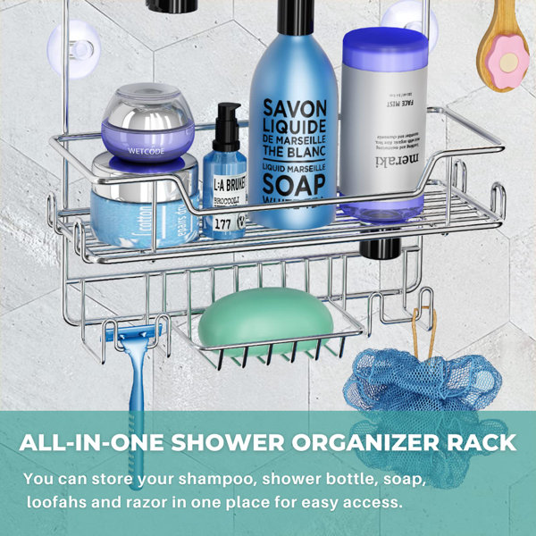 Rebrilliant Maggen Suction Shower Caddy Wayfair